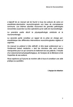 Manuel de Neuroanesthésie