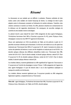 Lutte biologique contre la rhizomanie