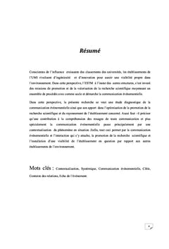 Rôle de la communication par l'événement dans la promotion de la reche