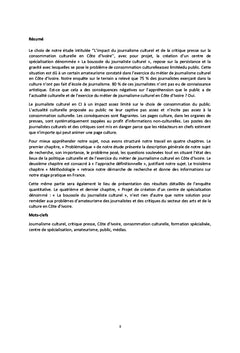 L'impact du journalisme culturel et de la critique d'art sur la consommation culturelle