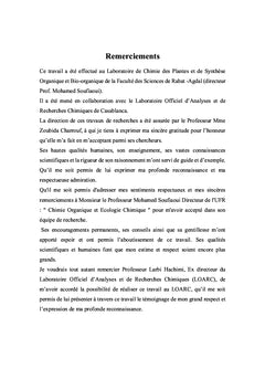 Contribution à la valorisation de l'arganier ( Argania Spinosa )