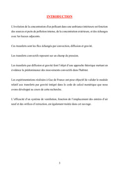 Transferts de polluants dans l'habitat
