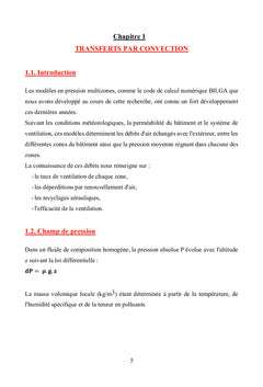 Transferts de polluants dans l'habitat