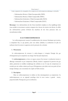 Cartographies d'un compresseur de turbocompresseur