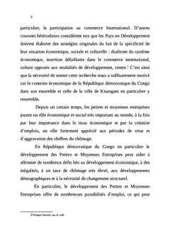 Politique de financement des investissements des PME à KISANGANI