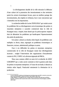 Politique de financement des investissements des PME à KISANGANI