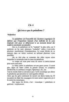 A la découverte de l'utilité du paludisme