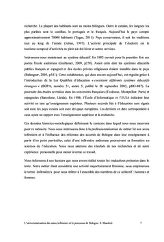 L'universitarisation de la formation en soins infirmiers et Bologne