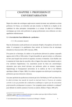 L'universitarisation de la formation en soins infirmiers et Bologne