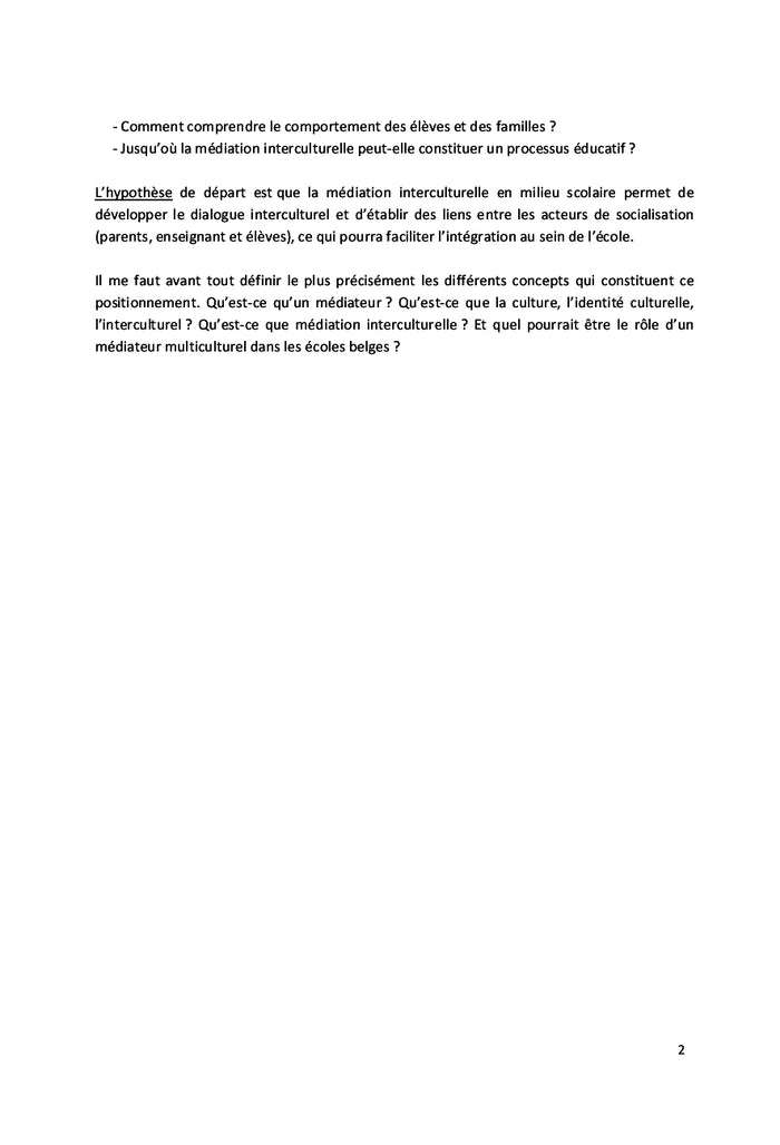 Inviter l'interculturalité à l'école en Belgique francophone