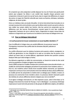 Inviter l'interculturalité à l'école en Belgique francophone