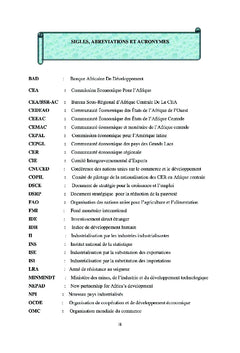 L'action de la Commission Economique des Nations Unies pour L'Afrique