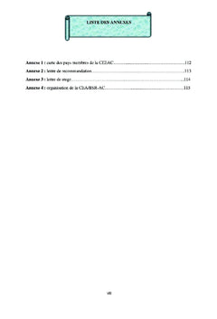 L'action de la Commission Economique des Nations Unies pour L'Afrique