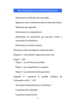 Mes premiers pas en entrepreneuriat