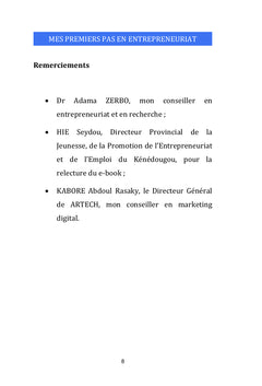 Mes premiers pas en entrepreneuriat