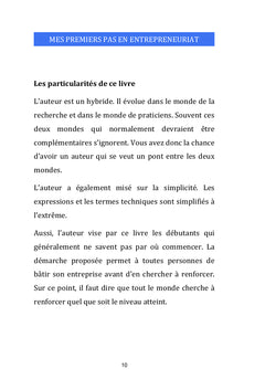 Mes premiers pas en entrepreneuriat