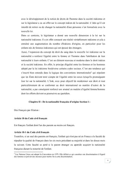 La loi sur la nationalité irakienne vis-à-vis de la loi française