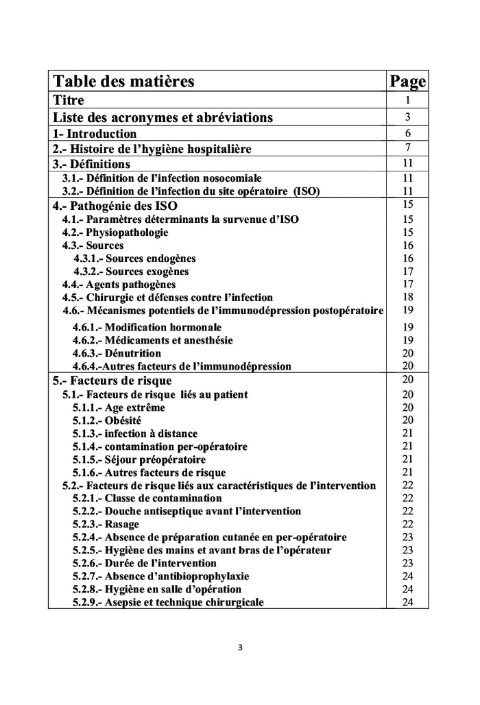 Les infections du site opératoire
