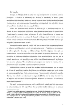 Syphilis congénitale et vulnérabilité sociale