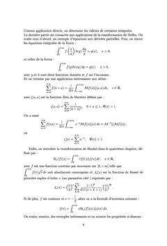 Transformations intégrales et leurs applications