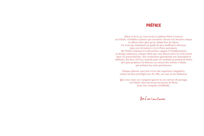 Paris chéri - Hotel book