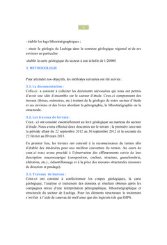 Etude pEtrographique, litho-stratigraphique et structurale de Lushiga