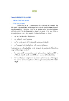 Etude pEtrographique, litho-stratigraphique et structurale de Lushiga