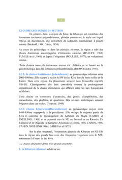 Etude pEtrographique, litho-stratigraphique et structurale de Lushiga