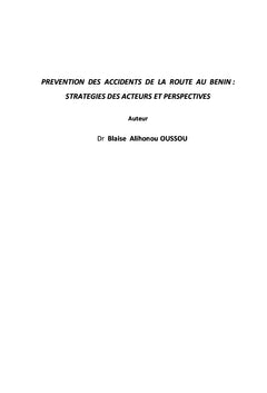 Prévention des Accidents de la Route au Bénin