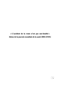 Prévention des Accidents de la Route au Bénin