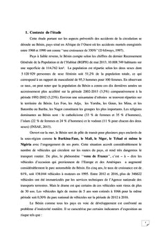 Prévention des Accidents de la Route au Bénin