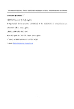 Vers une nouvelle science