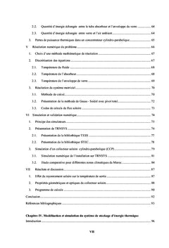 Etude expérimentale de performances thermiques d'un CCP