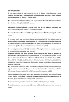 Herbier numérique : Les ligneux des Niayes du Sénégal
