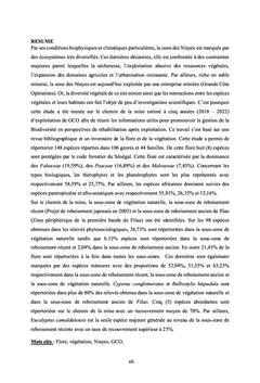 Herbier numérique : Les ligneux des Niayes du Sénégal