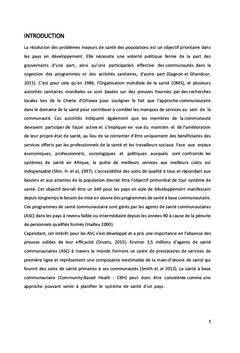 La santé communautaire