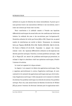 Méthode des sous et des sur solutions dans l'étude des équations