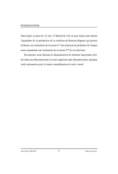 Méthode des sous et des sur solutions dans l'étude des équations