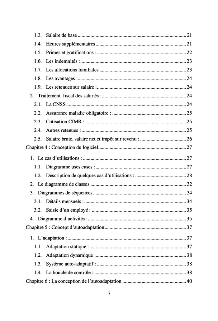 Conception d'un logiciel auto-adaptatif