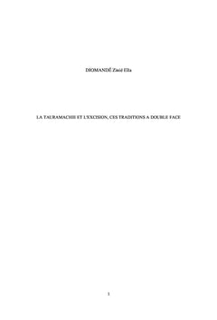 La tauromachie et l'excision, ces traditions à double face