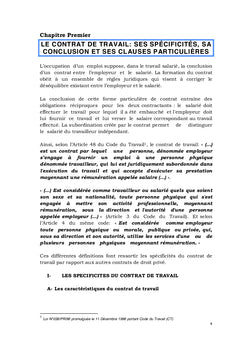 Le droit du travail au Tchad