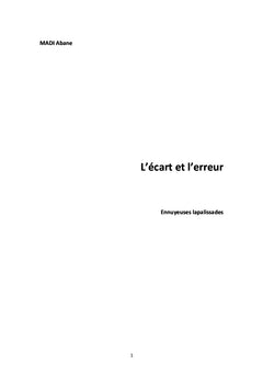L'écart et l'erreur