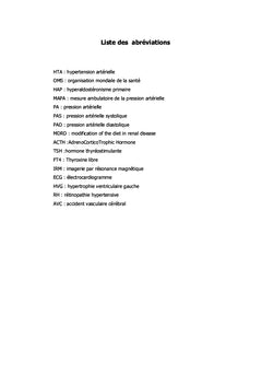L'hypertension artérielle secondaire d'origine endocrinienne