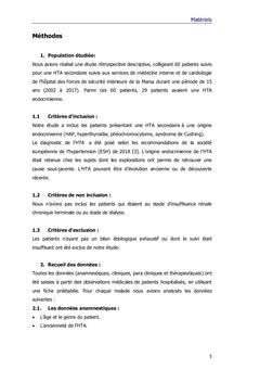 L'hypertension artérielle secondaire d'origine endocrinienne