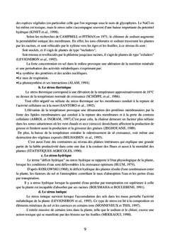 Caractérisation physiologique de la tolérance de la fève à la salinité