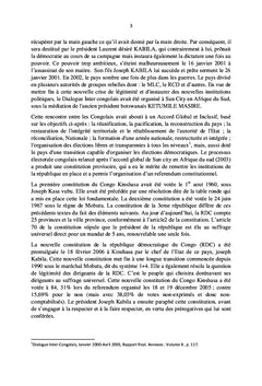 Le Parcours Institutionnel et Politique en RDC