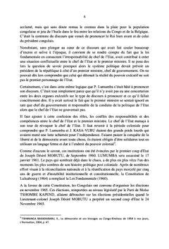 Le Parcours Institutionnel et Politique en RDC