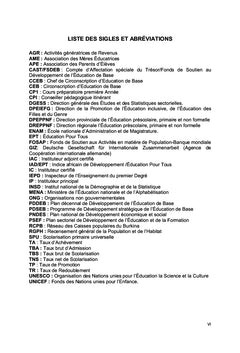 Les mesures incitatives en faveur de l'éducation des filles