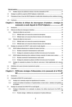 Architectures d'alimentation et de commande d'actionneurs