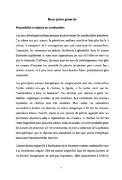 Biomasse et charbon (combustibles non-pétroliers)
